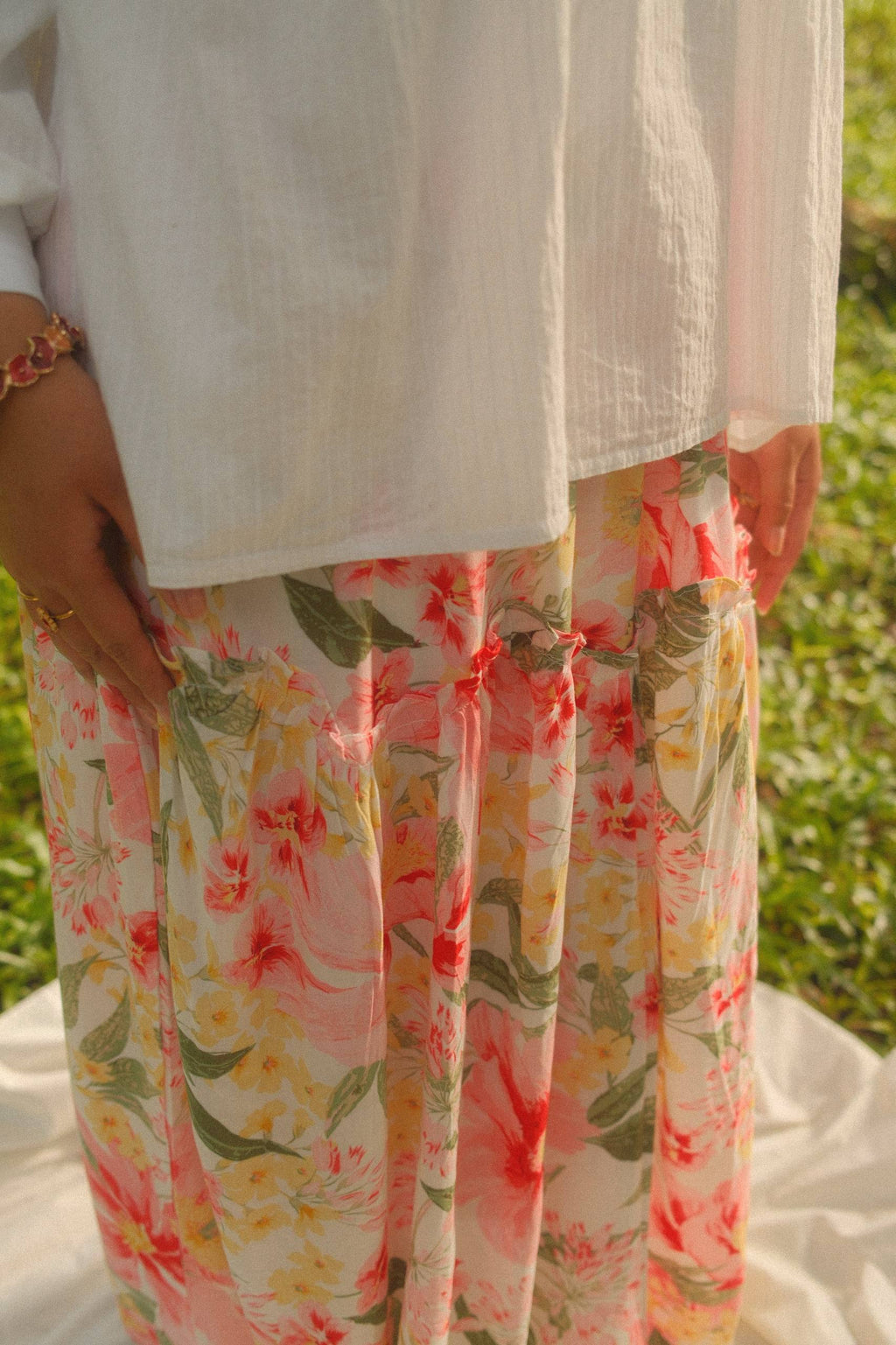 Flaura Skirt - Hibiscus