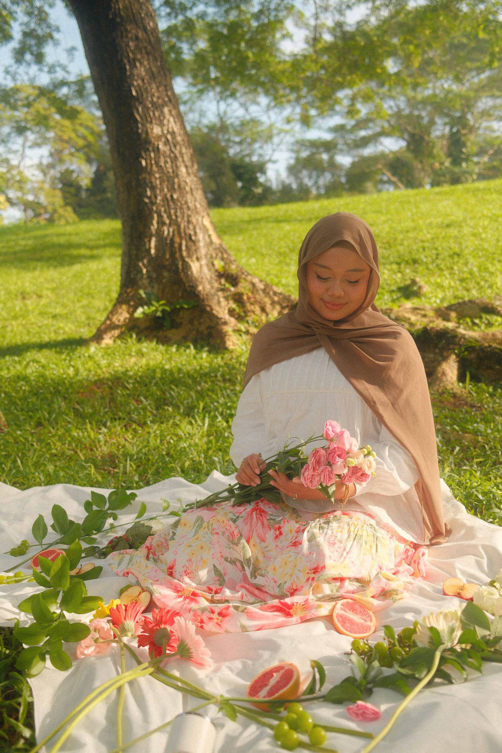 Flaura Skirt - Hibiscus