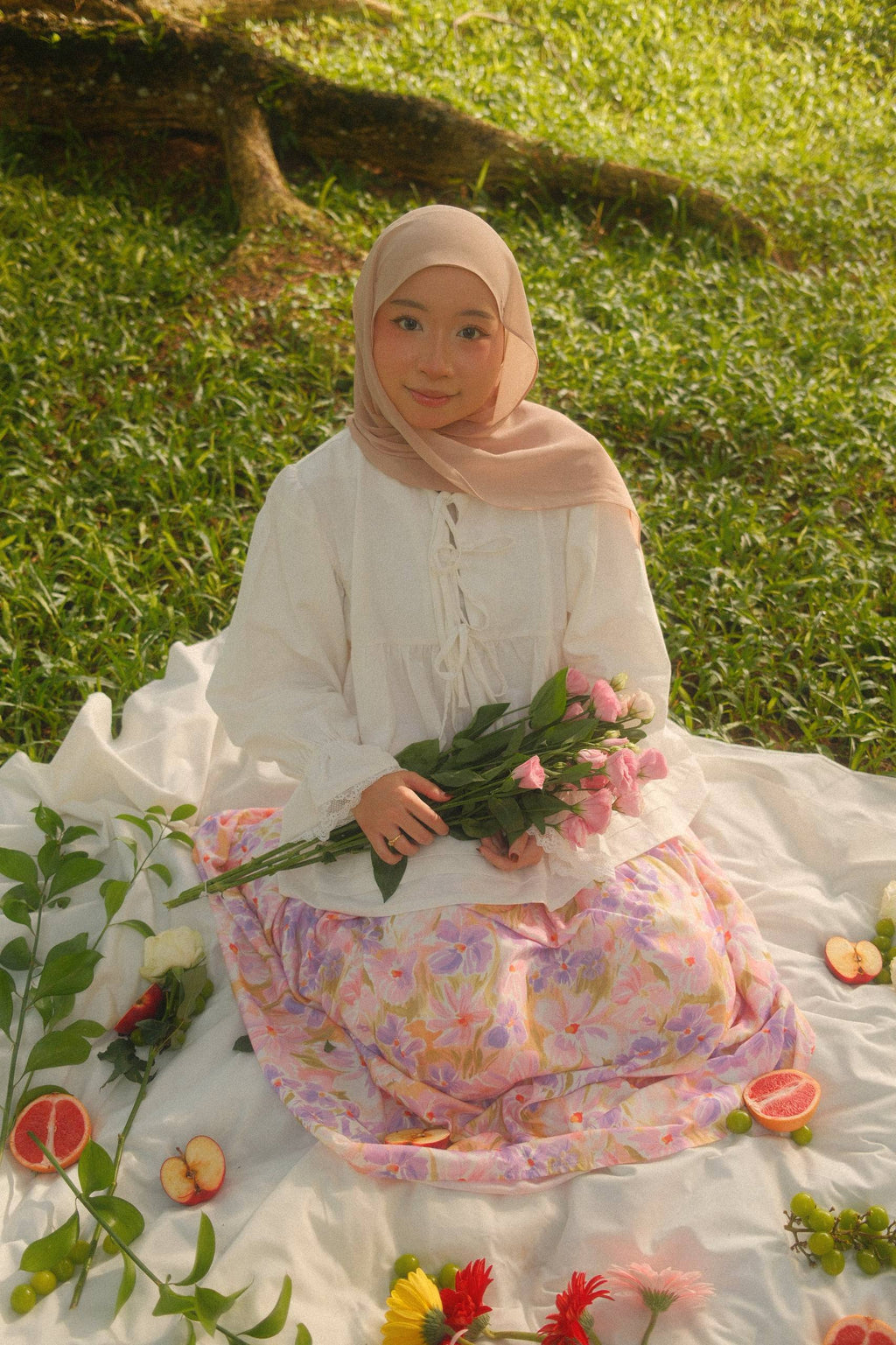 Flaura Skirt - Pansies