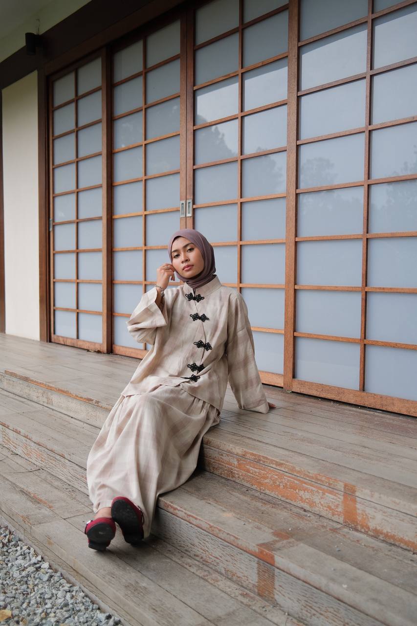 Nara Cheongsam - Rattan